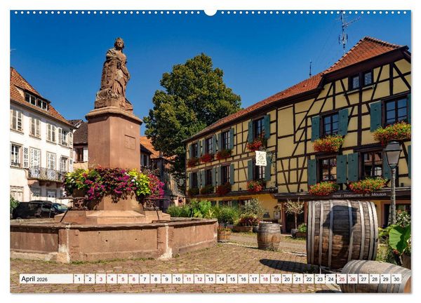 Produktbild: Die Els&auml;sser Weinstra&szlig;e (Wandkalender 2026 DIN A2 quer), CALVENDO Monatskalender