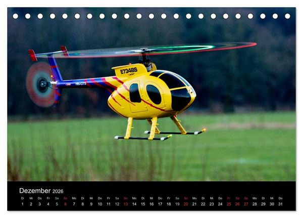Produktbild: Modellhubschrauber (Tischkalender 2026 DIN A5 quer), CALVENDO Monatskalender