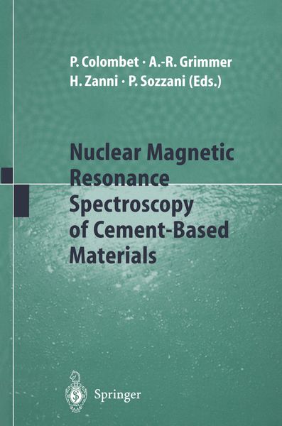 Produktbild: Nuclear Magnetic Resonance Spectroscopy of Cement-Based Materials