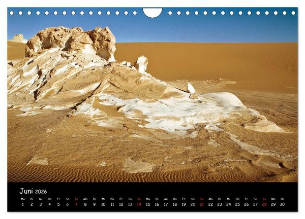 Produktbild: Weisse W&uuml;ste &Auml;gypten (Wandkalender 2026 DIN A4 quer), CALVENDO Monatskalender