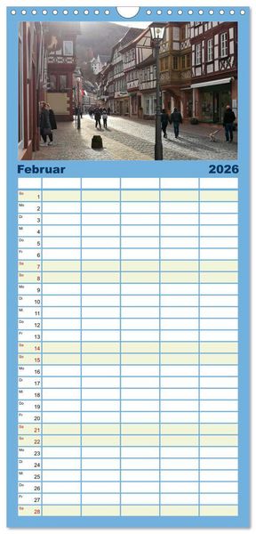 Produktbild: Familienplaner 2026 - Wanderbares Miltenberg mit 5 Spalten (Wandkalender, 21 x 45 cm) CALVENDO