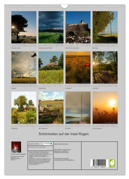Produktbild: Sch&ouml;nheiten auf der Insel R&uuml;gen (Wandkalender 2026 DIN A3 hoch), CALVENDO Monatskalender