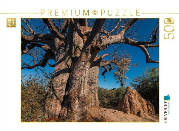 CALVENDO Puzzle Riesiger Baobab in den Makgadikgadi Pans | 500 Teile Lege-Größe 48 × 36 cm Foto-Puzzle für Erwachsene