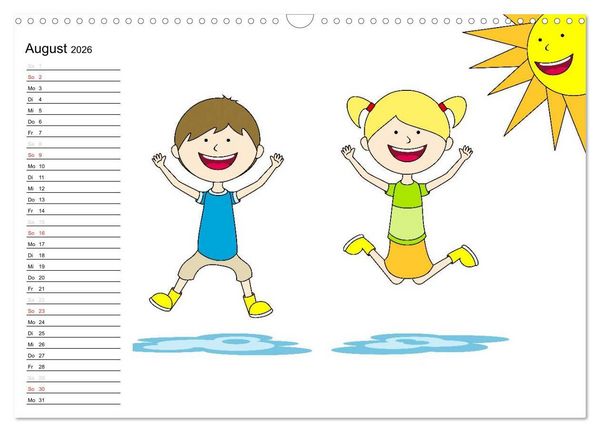 Produktbild: Der Kinderkalender (Wandkalender 2026 DIN A3 quer), CALVENDO Monatskalender