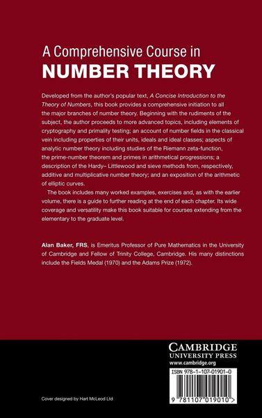 Produktbild: A Comprehensive Course in Number Theory