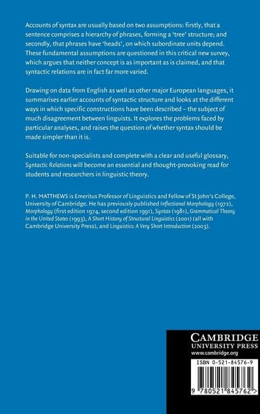 Produktbild: Syntactic Relations