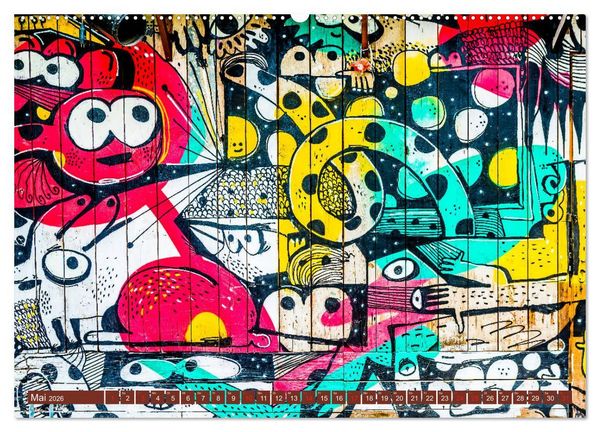 Produktbild: Street art K&ouml;ln Michael Jaster (Wandkalender 2026 DIN A2 quer), CALVENDO Monatskalender