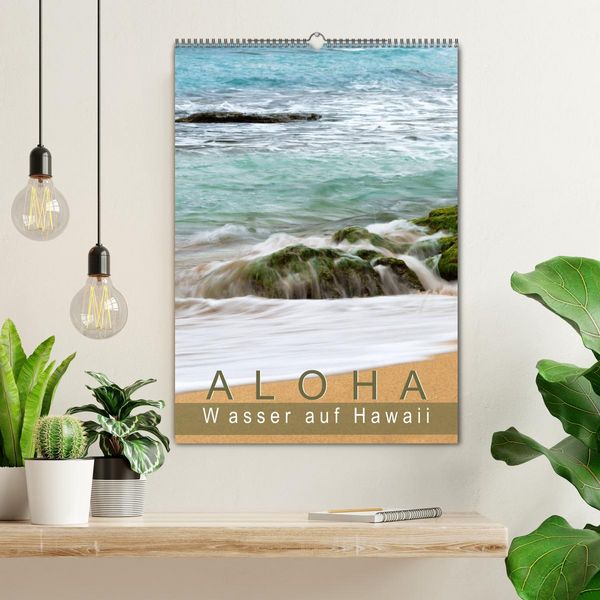 Produktbild: Aloha - Wasser auf Hawaii (Wandkalender 2026 DIN A2 hoch), CALVENDO Monatskalender