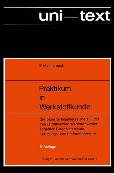 Produktbild: Praktikum in Werkstoffkunde