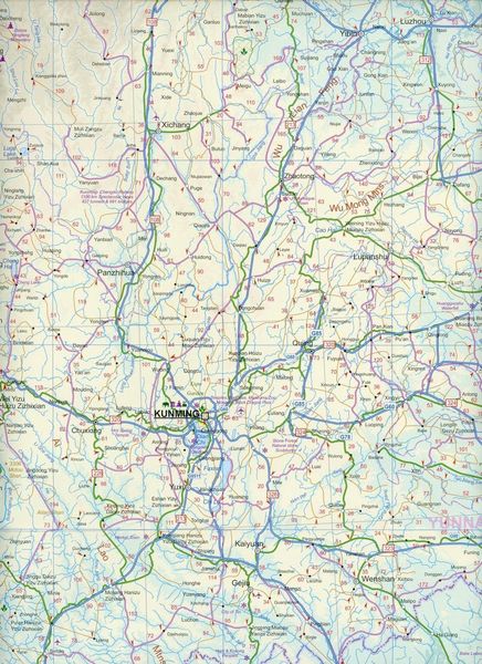 Produktbild: Topographische Karte China South