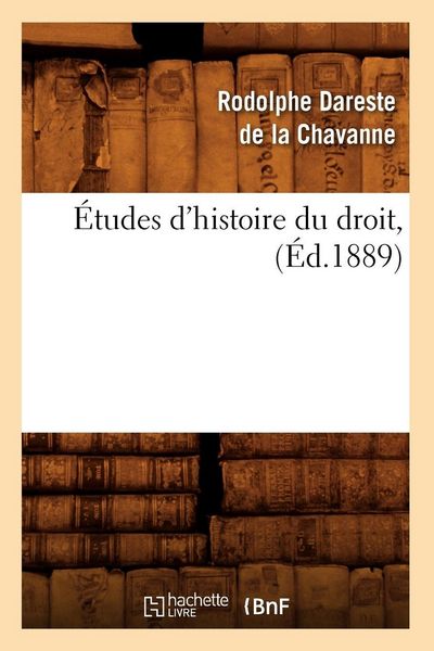 Produktbild: &Eacute;tudes d'histoire du droit, (&Eacute;d.1889)