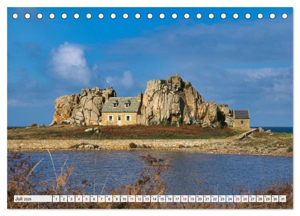 Produktbild: Begeisterung f&uuml;r die Bretagne (Tischkalender 2026 DIN A5 quer), CALVENDO Monatskalender