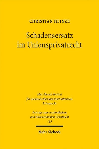 Produktbild: Schadensersatz im Unionsprivatrecht