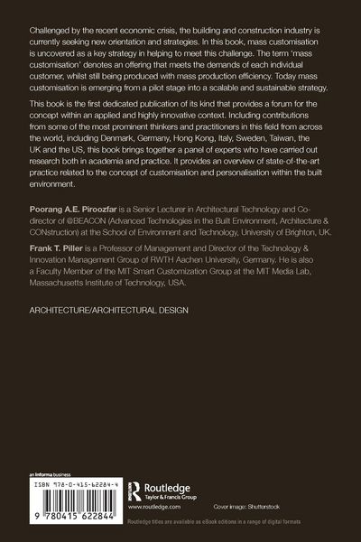 Produktbild: Mass Customisation and Personalisation in Architecture and Construction