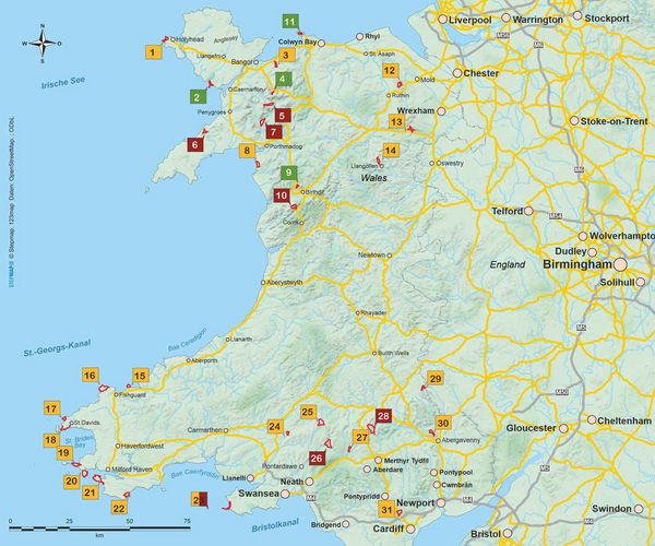 Produktbild: Wales 31 Touren in den Bergen und an der K&uuml;ste