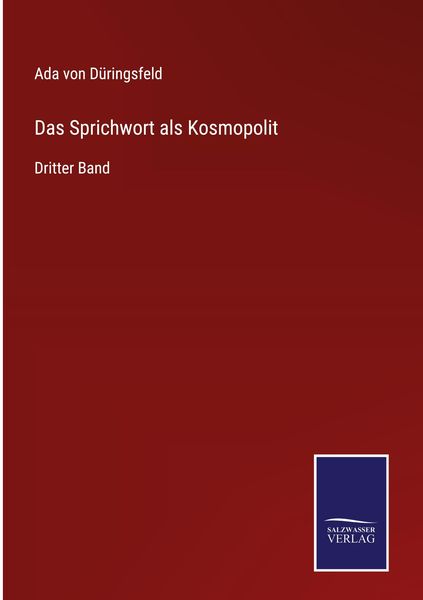 Produktbild: Das Sprichwort als Kosmopolit