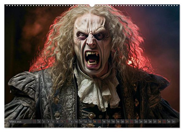 Produktbild: Vampire - Kreaturen der Nacht (Wandkalender 2026 DIN A2 quer), CALVENDO Monatskalender