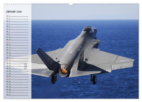 Produktbild: Kriegstechnik. Kampfjet-Impressionen (Wandkalender 2026 DIN A2 quer), CALVENDO Monatskalender