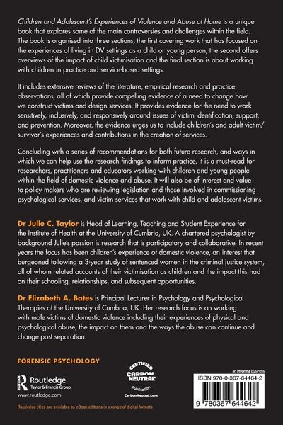 Produktbild: Children and Adolescent's Experiences of Violence and Abuse at Home