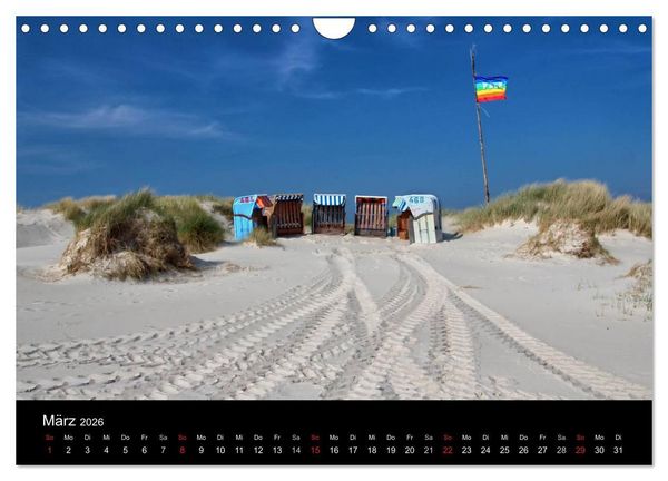 Produktbild: Amrum, Perle der Nordsee (Wandkalender 2026 DIN A4 quer), CALVENDO Monatskalender