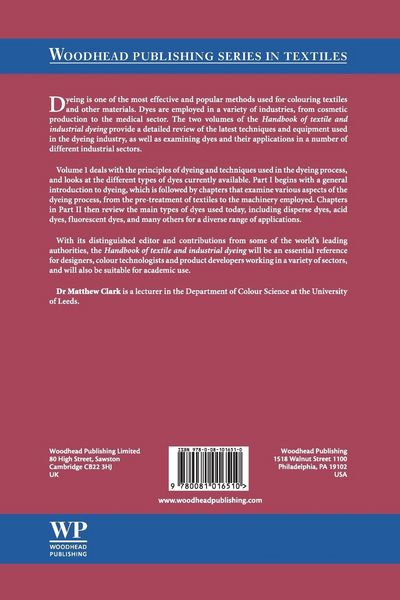 Produktbild: Handbook of Textile and Industrial Dyeing