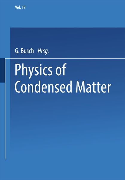 Produktbild: Physics of Condensed Matter