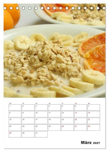 Produktbild: S&uuml;&szlig;e Haferflocken mit Obst (Tischkalender 2027 DIN A5 hoch), CALVENDO Monatskalender