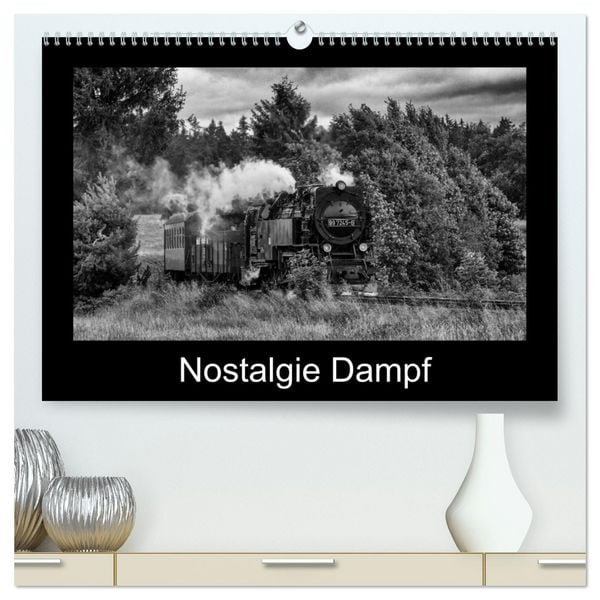 Produktbild: Nostalgie Dampf (hochwertiger Premium Wandkalender 2026 DIN A2 quer), Kunstdruck in Hochglanz
