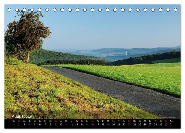 Produktbild: Kreis Siegen-Wittgenstein (Tischkalender 2026 DIN A5 quer), CALVENDO Monatskalender