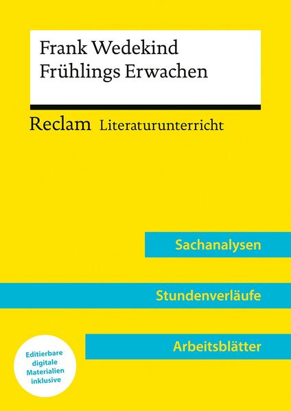 Produktbild: Frank Wedekind: Fr&uuml;hlings Erwachen