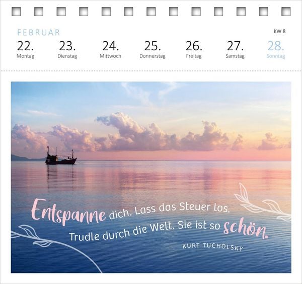 Produktbild: Postkartenkalender 365 Tage Gelassenheit 2027