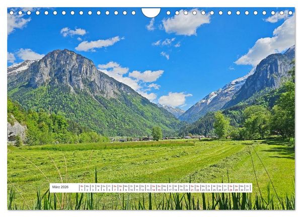 Produktbild: Berge und Seen der Schweiz - Mit dem Wohnmobil durch die Schweiz (Wandkalender 2026 DIN A4 quer), CALVENDO Monatskalender
