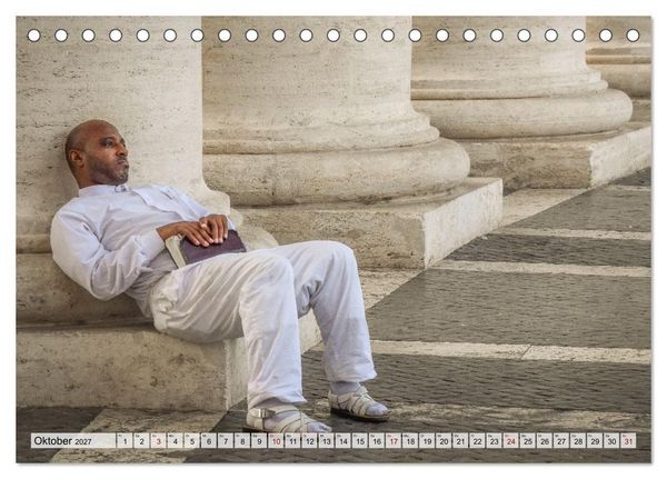 Produktbild: San Pietro - Petersplatz und Petersdom (Tischkalender 2027 DIN A5 quer), CALVENDO Monatskalender