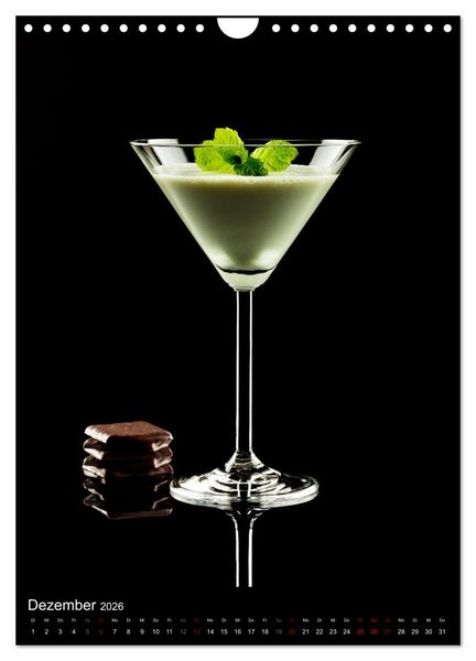 Produktbild: Cocktails und Longdrinks (Wandkalender 2026 DIN A4 hoch), CALVENDO Monatskalender