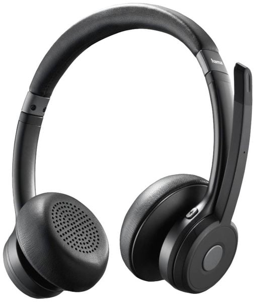 Hama BT700 Computer On Ear Headset Bluetooth® Stereo Schwarz Headset, Lautstärkeregelung