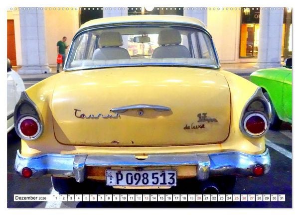 Produktbild: Ford Taunus P2 - 17M - Ein Klassiker aus K&ouml;ln in Kuba (hochwertiger Premium Wandkalender 2026 DIN A2 quer), Kunstdruck in Hochglanz