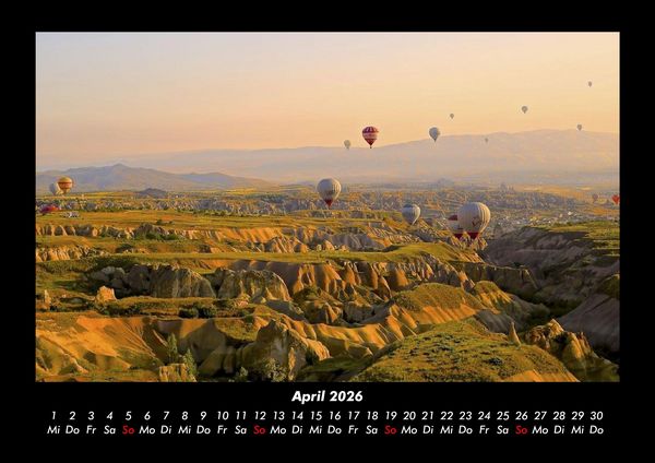 Produktbild: Landschaftskalender 2026 Fotokalender DIN A3