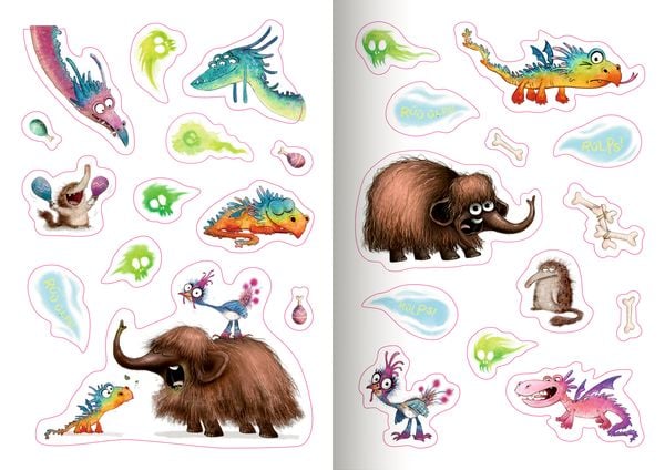 Produktbild: Furzipups, der Knatterdrache - Stickerheft
