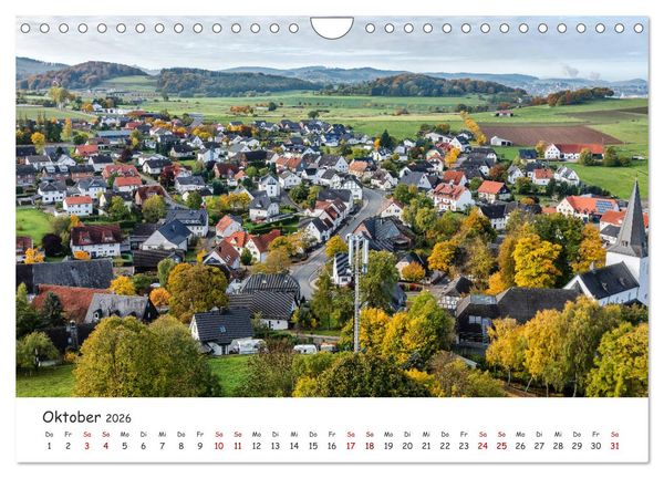 Produktbild: Das Sauerland bei Brilon aus der Vogelperspektive (Wandkalender 2026 DIN A4 quer), CALVENDO Monatskalender
