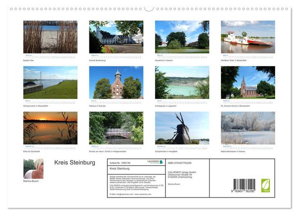 Produktbild: Kreis Steinburg (hochwertiger Premium Wandkalender 2026 DIN A2 quer), Kunstdruck in Hochglanz