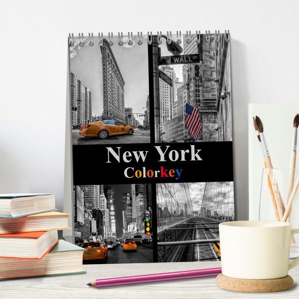 Produktbild: New York Colorkey (Tischkalender 2026 DIN A5 hoch), CALVENDO Monatskalender