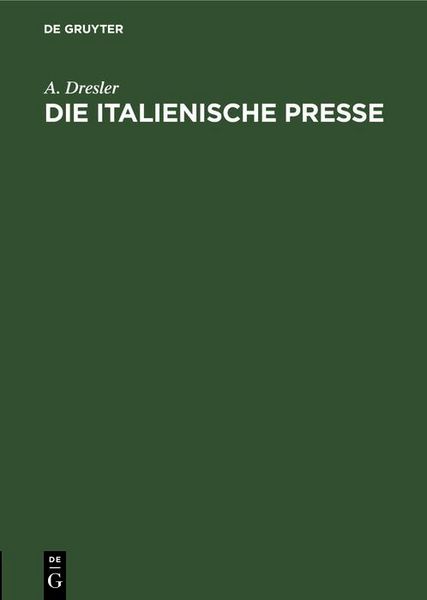 Produktbild: Die italienische Presse