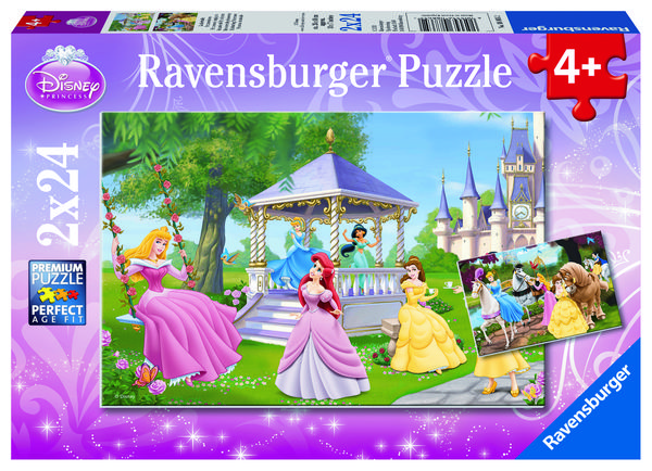 Produktbild: Puzzle Ravensburger Zauberhafte Prinzessinnen 2 X 24 Teile