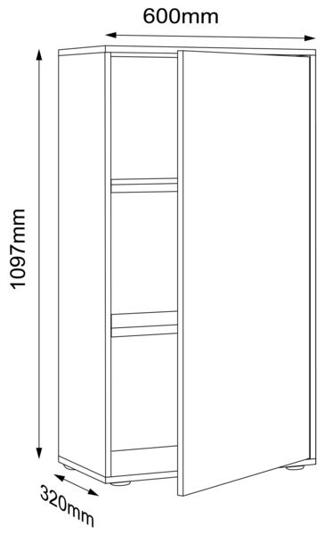 Produktbild: B&uuml;roschrank Aktenschrank Sideboard Salia 3fach