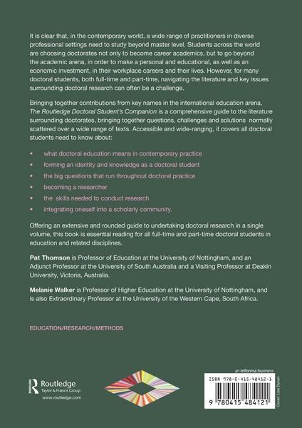 Produktbild: The Routledge Doctoral Student's Companion