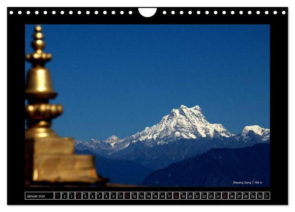Produktbild: Bhutan Druk Yul 2026 (Wandkalender 2026 DIN A4 quer), CALVENDO Monatskalender