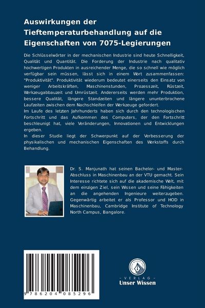 Produktbild: Auswirkungen der Tieftemperaturbehandlung auf die Eigenschaften von 7075-Legierungen