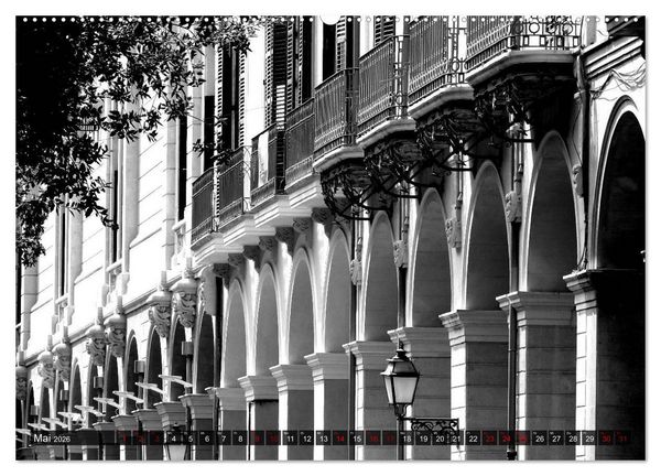Produktbild: Mallorca monochrom (hochwertiger Premium Wandkalender 2026 DIN A2 quer), Kunstdruck in Hochglanz