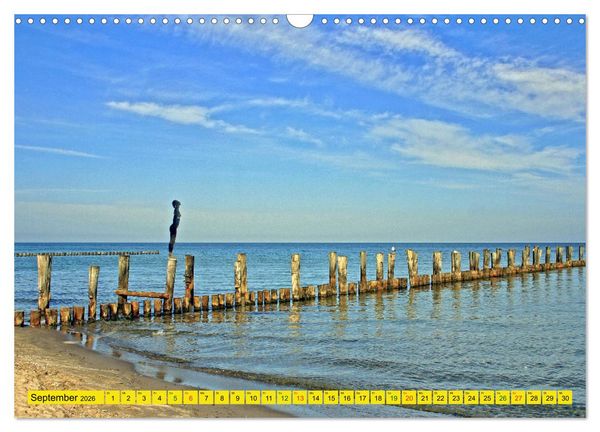 Produktbild: Erlebnis Ostseek&uuml;ste - zwischen Wismarer Bucht und Usedom (Wandkalender 2026 DIN A3 quer), CALVENDO Monatskalender