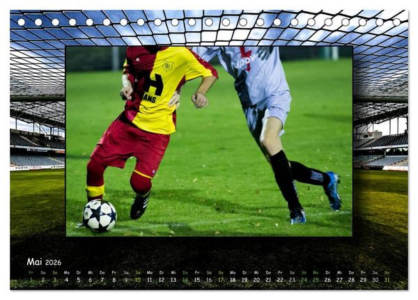 Produktbild: Fu&szlig;ball regiert die Welt (Tischkalender 2026 DIN A5 quer), CALVENDO Monatskalender